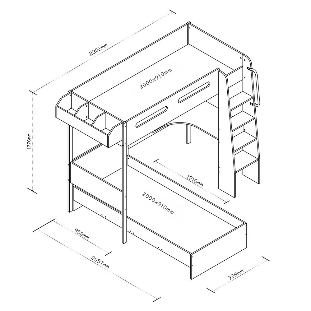 cielo_kids_chunky_bunk_bed_dimensions